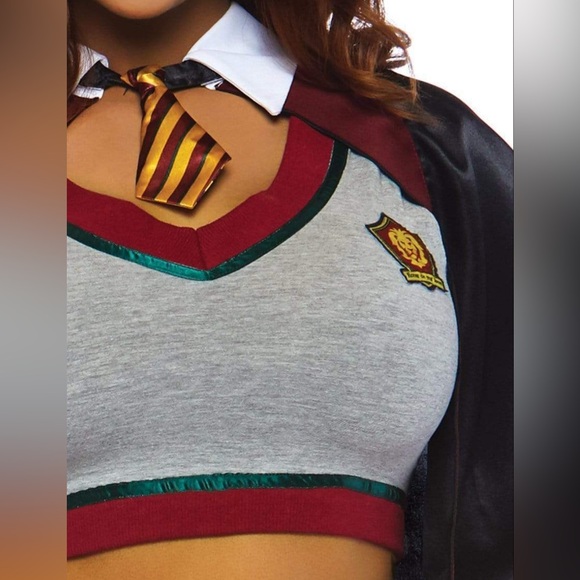 Spellbinding School Girl Harry Potter Hermione Adult Halloween Costume Small NWT - Picture 3 of 6